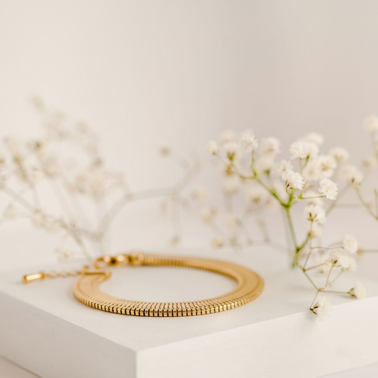 RemindraLux 18K Gold-Plated Wide Radiant Sunbeam Link Bracelet