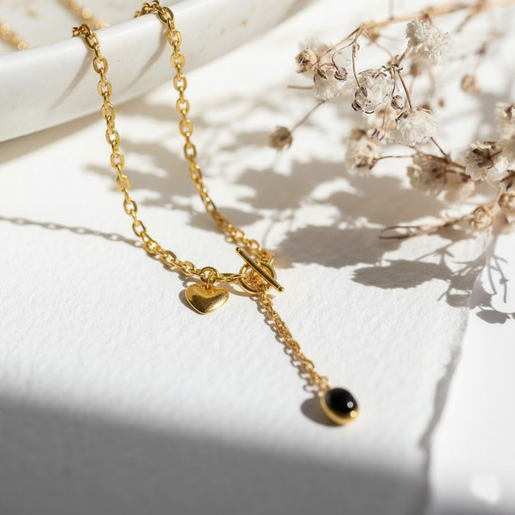 •  RemindraLux 18K Gold-Plated Love & Mystery Pendant Necklace