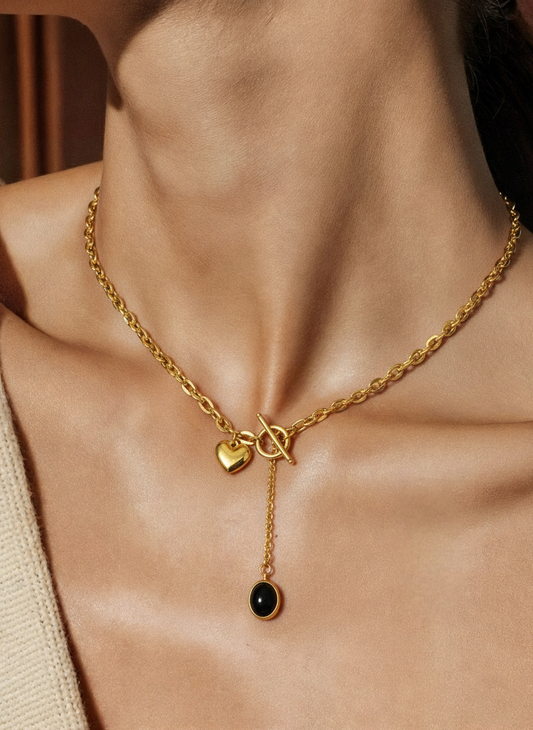 •  RemindraLux 18K Gold-Plated Love & Mystery Pendant Necklace