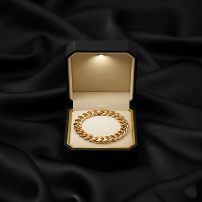 RemindraLux 18K Gold-Plated Cuban-Link Anklet